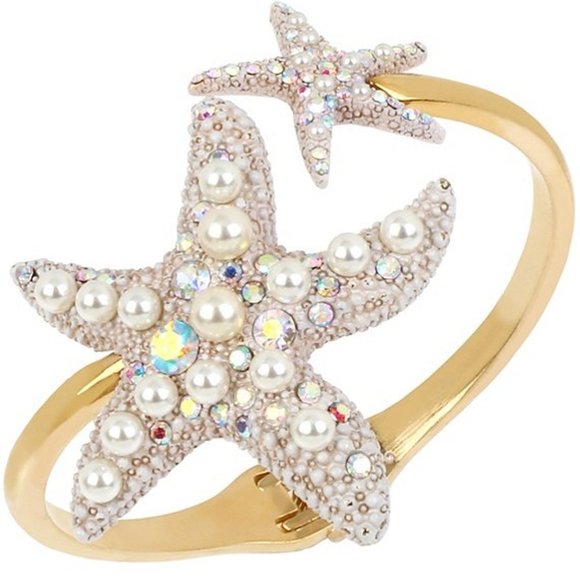 Betsey Johnson Jewelry - Betsey Johnson STARFISH HINGED BRACELET